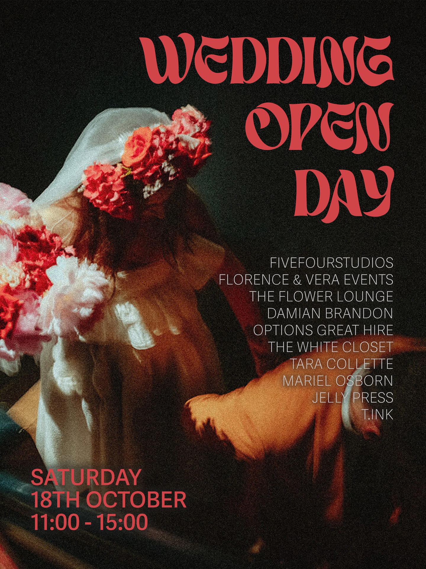 Planning your big day but need some inspiration? fivefourstudios invites you to our Wedding Open Day on Saturday 18th October 2025 🥂
Join us along with some of Manchester’s finest suppliers for an exclusive tour of the venue, with each room dressed breathtaking decoration to show each element of your wedding day.
In collaboration with ...
Florence & Vera Events | @floveevents
The Flower Lounge | @flower_lounge
Damian Brandon |@damian_brandon_photography
Options Great Hire | @optionsgreathire
The White Closet | @thewhitecloset
Tara Collette | @taracollette
Mariel Orsborn | @marielosborn
Jelly Press | @jellypressuk
T.ink |@t.inkstyleandstationery
📍 fivefourstudios, M5 4LZ
📆 Saturday 18th October 2025
🎟️ Free to attend - Registration required
Please register for tickets via the link in our bio. We look forward to seeing you there!
#fivefourstudios
