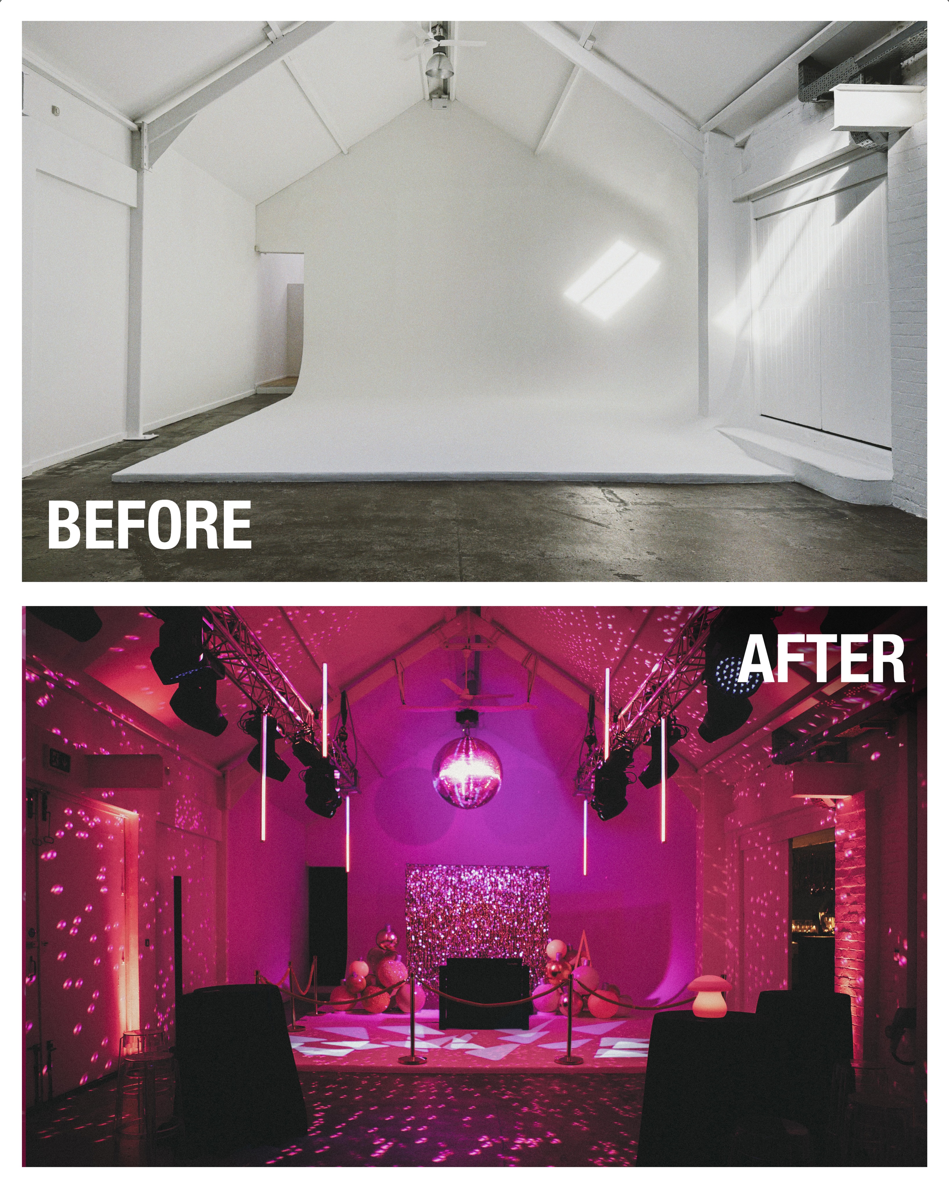 The beauty of a blank canvas venue ✨

What starts as a clean, versatile space can be completely transformed with the right creative vision, lighting, styling and production. 

From intimate cocktail evenings in the bar to spectacular celebrations in Studio One, fivefourstudios provides the perfect setting for your Christmas party and a memorable way to round off the year.

Our friendly and experienced team is on hand to help bring your vision to life, from the initial planning through to the final details. 

Planning your next Christmas party? Reach out to us on info@fivefourstudios.com to get started!

#fivefourstudios 

#christmas #christmasparty #christmasdecor